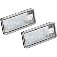 Lámpara LED para Placa de Matrícula- 2 Unids Coche Led Número Hop-Lpl0114 Lámpara de Placa Kit de Bombilla Para A3 S3 A4…